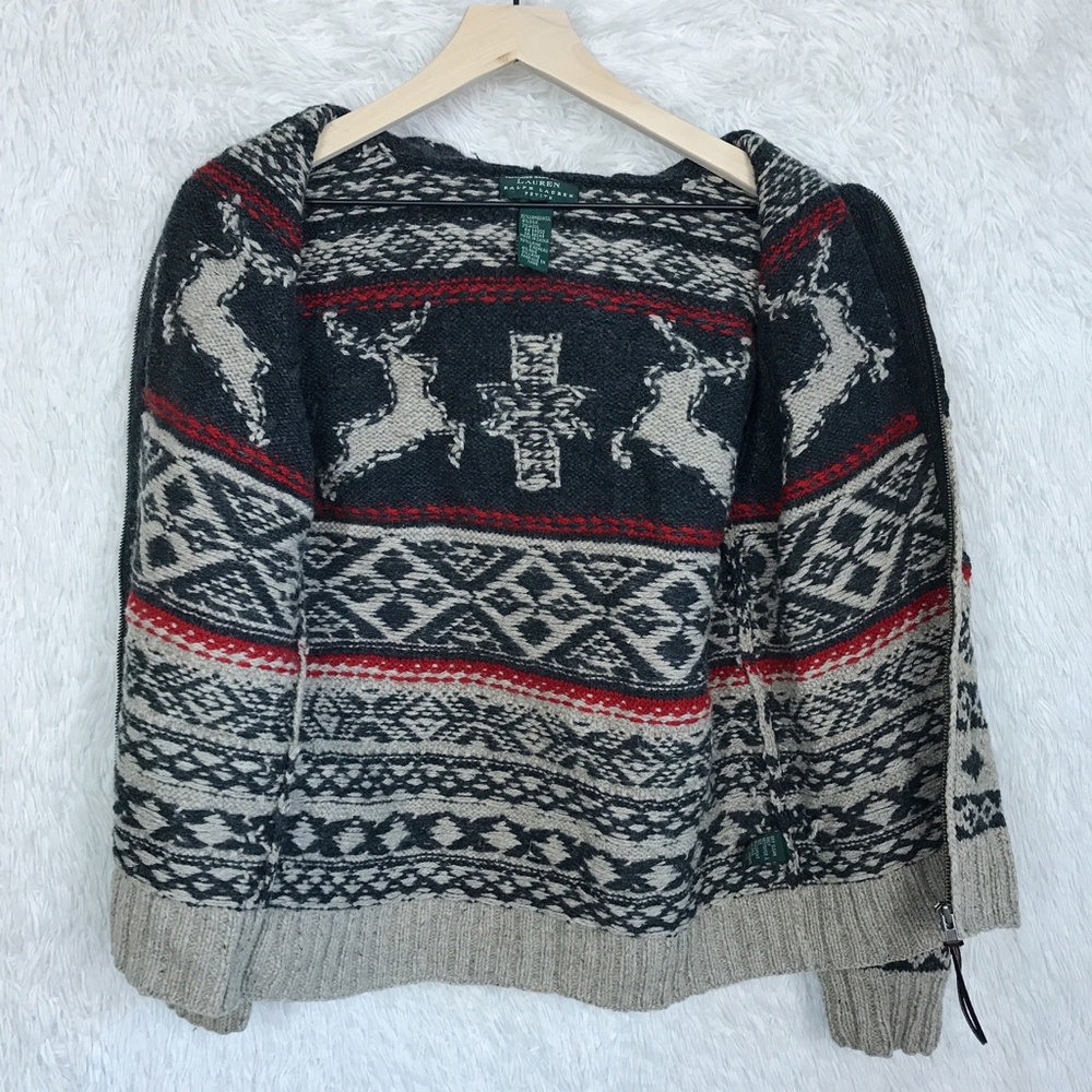 SOLDLRL Ralph Lauren Fair Ilse Cardigan Sweater LP - Picture 4 of 7